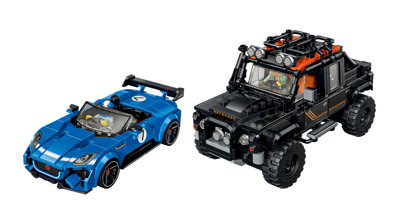 LEGO - Sped Champoins Jaguar F-Type Project 7 & Land Rover Defender Classic 77264