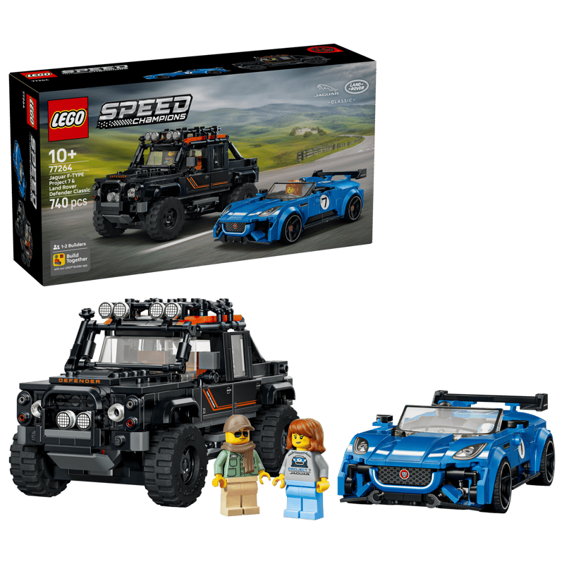 LEGO - Sped Champoins Jaguar F-Type Project 7 & Land Rover Defender Classic 77264