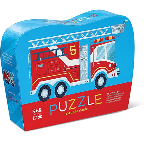 Crocodile Creek - Mini Shaped Puzzle Fire Engine