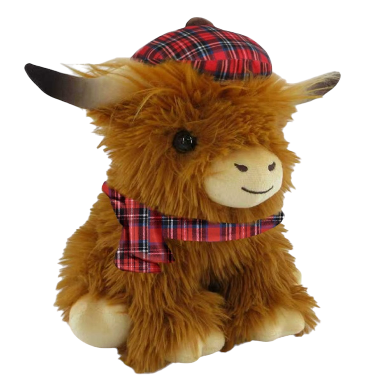 Cotton Candy - Sitting Highland Cow Hammish