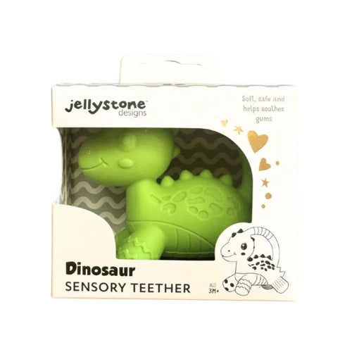 Jellystone - Dinosaur Sensory Teether Green