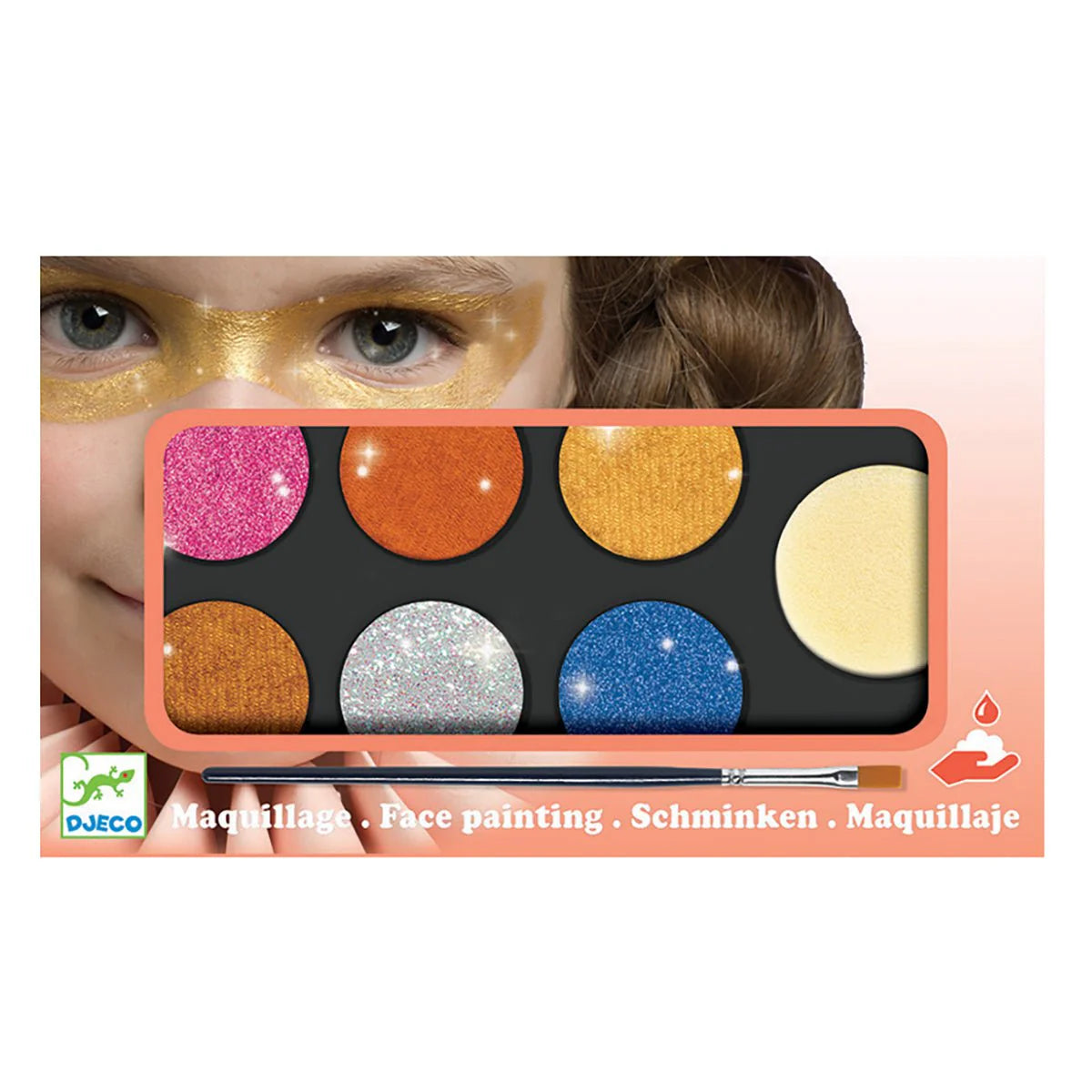 Djeco 20 - Face Paint Metallic