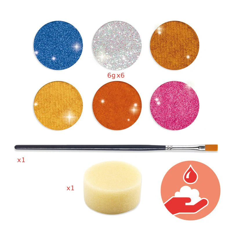 Djeco 20 - Face Paint Metallic