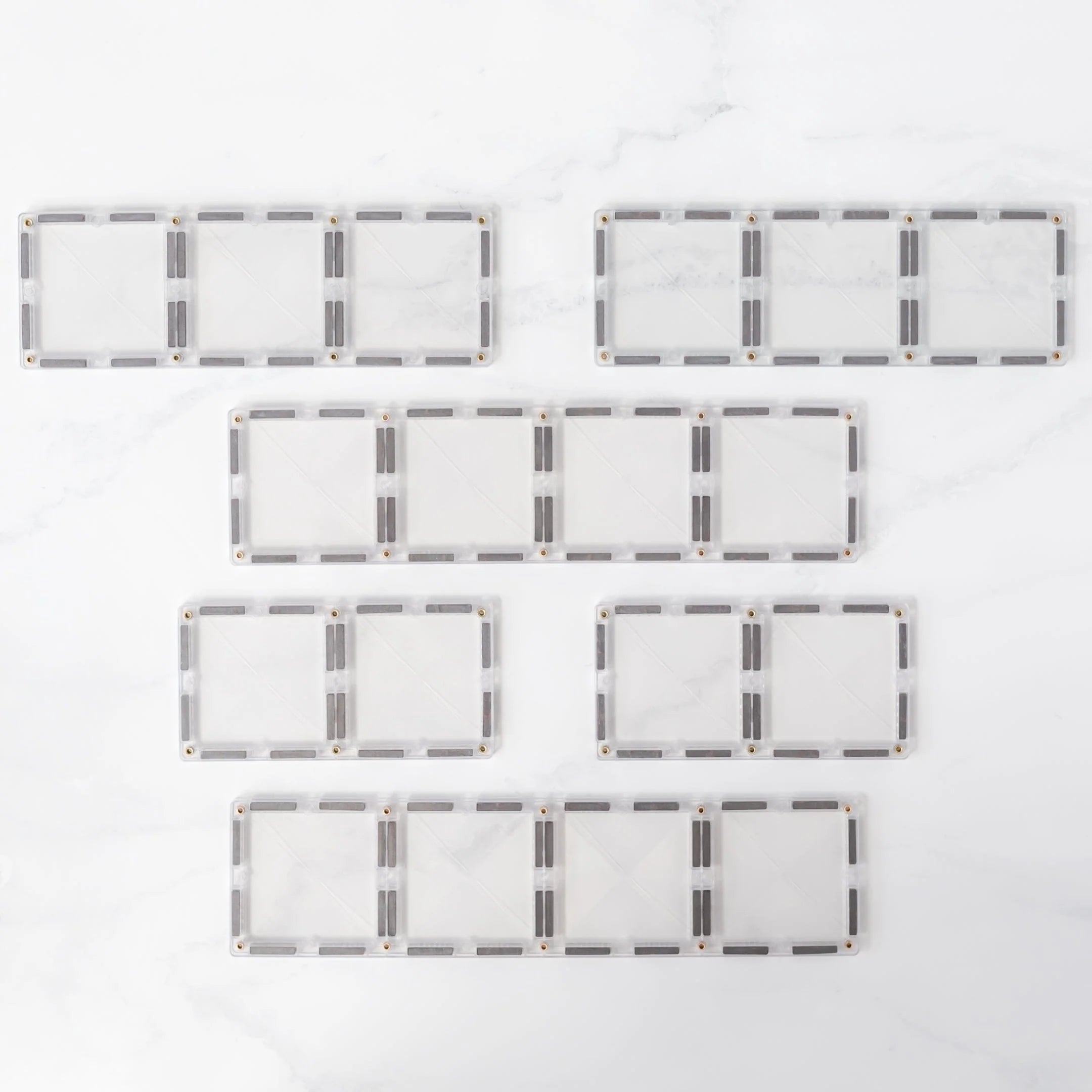 Connetix - Clear Rectangle 12 pc