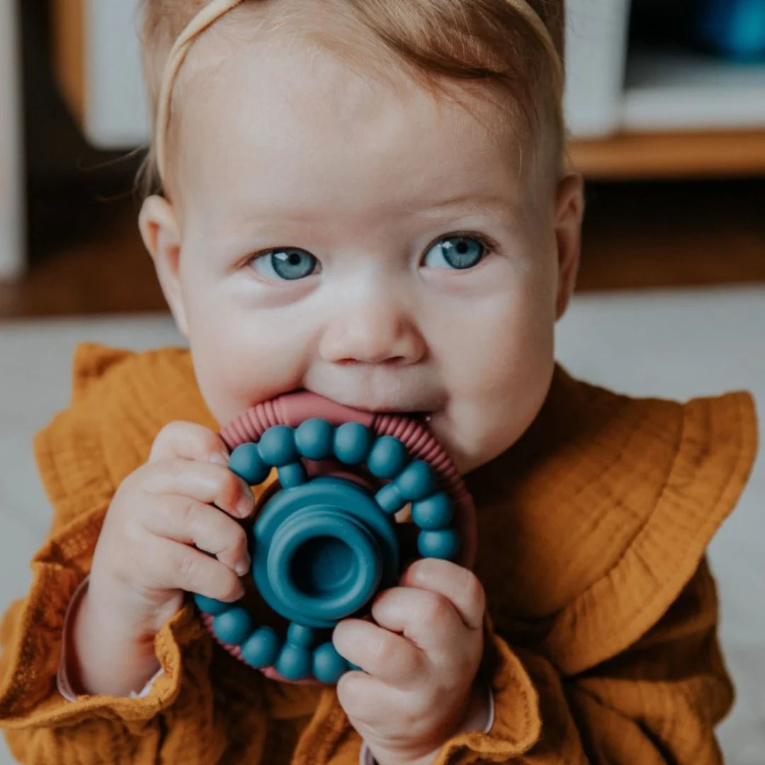 Jellystone - Rainbow Stacker Silicone Teething Toy Ocean