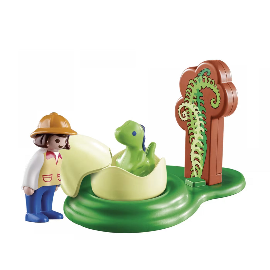 Playmobil - 1.2.3 Girl With Dino Egg 9121