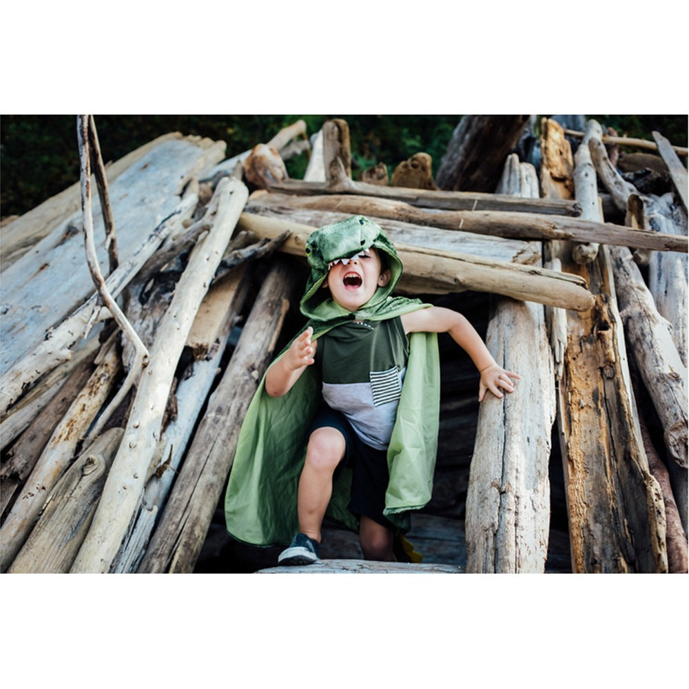 Great Pretenders - T-Rex Hooded Cape - Size 4-5