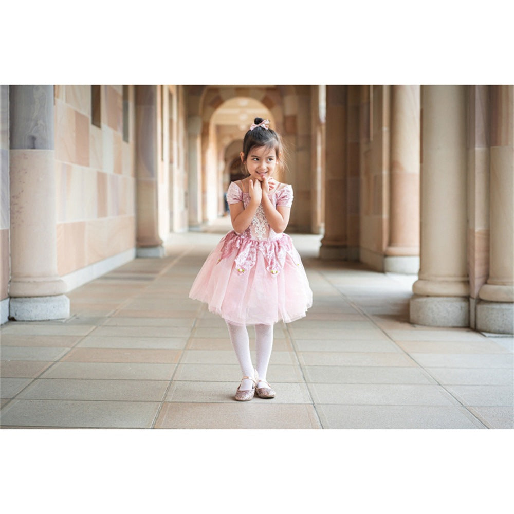Great Pretenders - Dusty Rose Holiday Ballerina Dress - Size 5-6