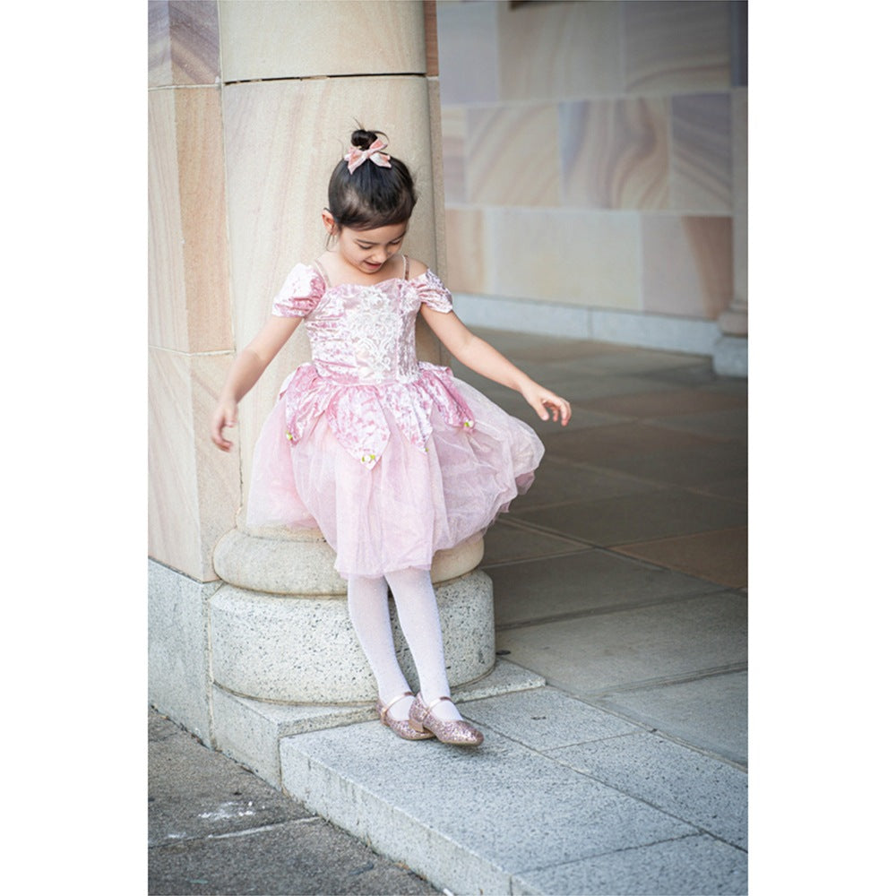 Great Pretenders - Dusty Rose Holiday Ballerina Dress - Size 5-6