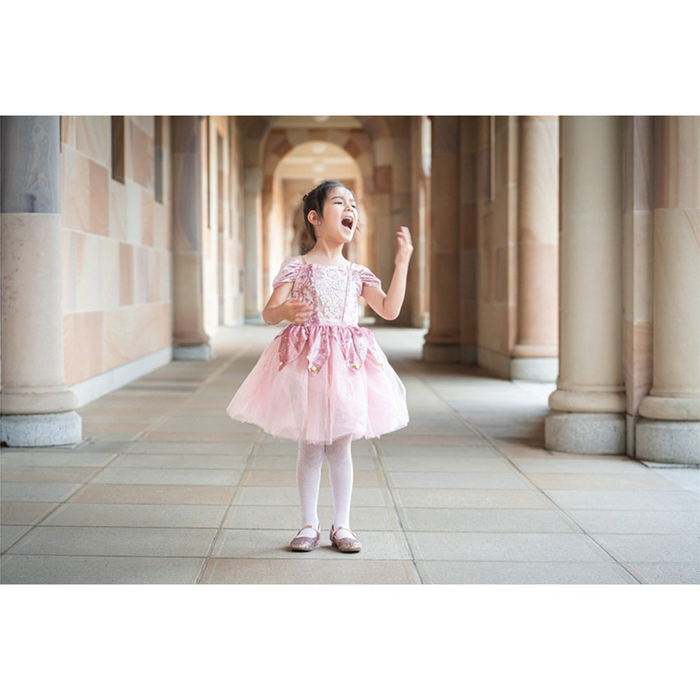 Great Pretenders - Dusty Rose Holiday Ballerina Dress - Size 5-6