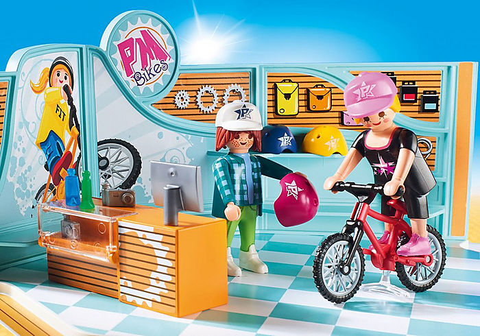 Playmobil - Shopping Bike & Skate Shop 9402