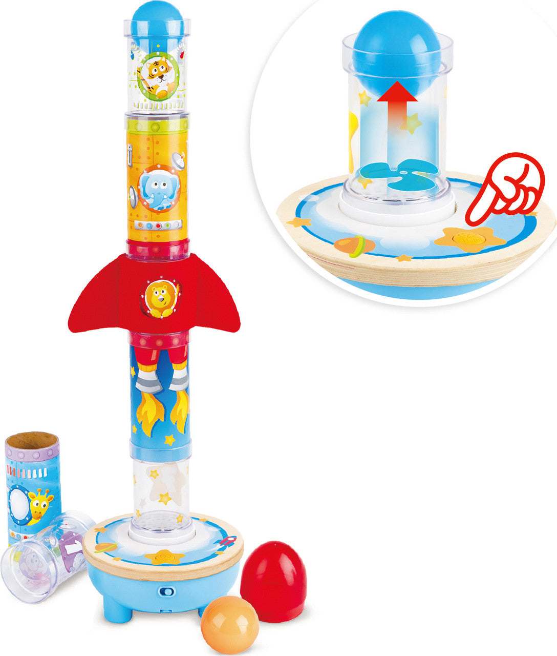 Hape - Rocket Ball Air Stacker