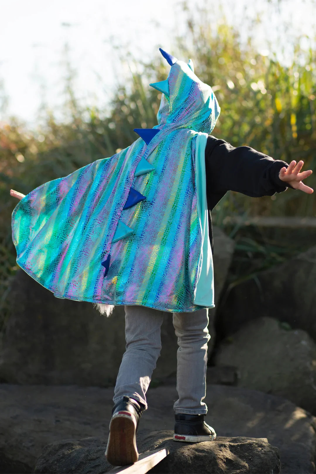 Great Pretenders - Reversible Unicorn & Dragon Cape - Size 5-6