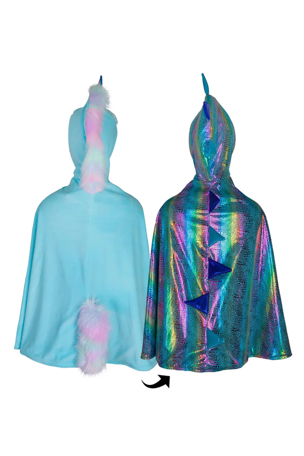 Great Pretenders - Reversible Unicorn & Dragon Cape - Size 5-6