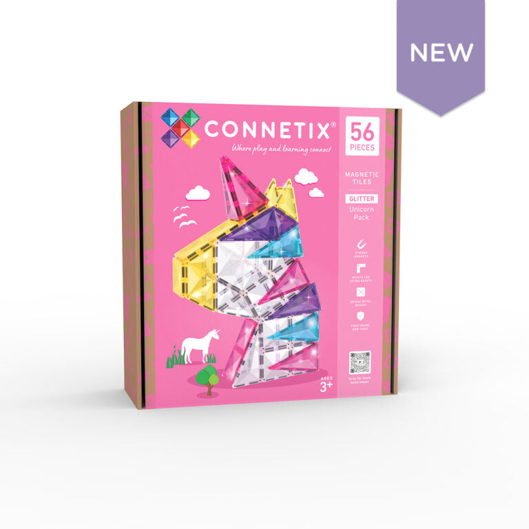 Connetix - Glitter Unicorn Pack 56pcs