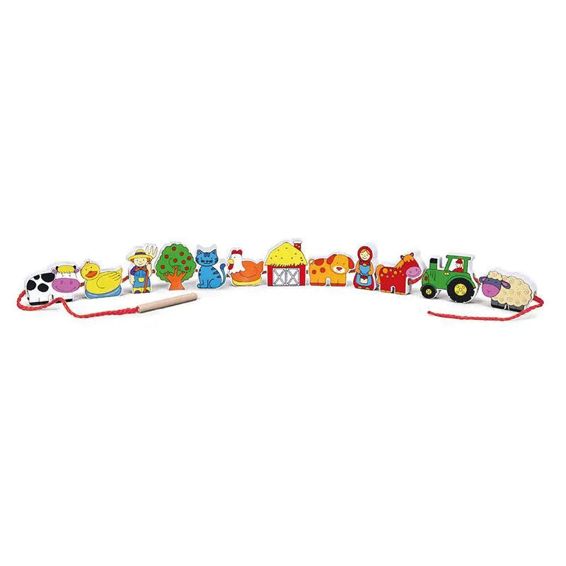 VIGA - Lacing Farm World - 12pcs