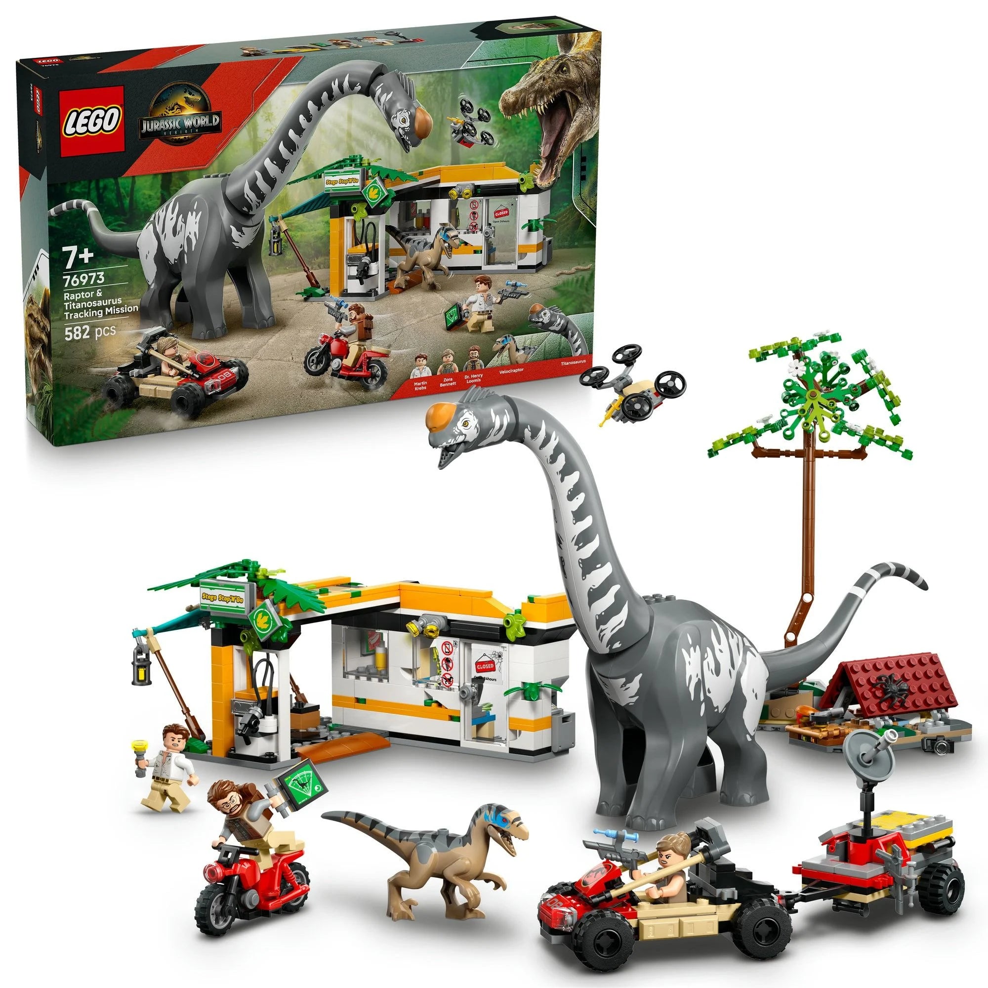 LEGO - Jurassic World Raptor & Titanosaurus Tracking Mission 76973
