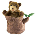 Folkmanis - Bear In Tree Stump Puppet