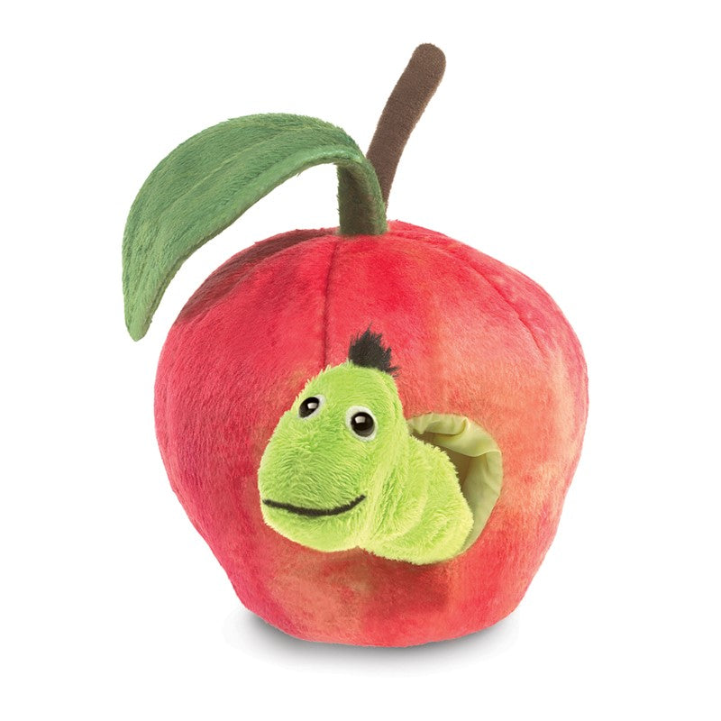Folkmanis - Worm in Apple Puppet