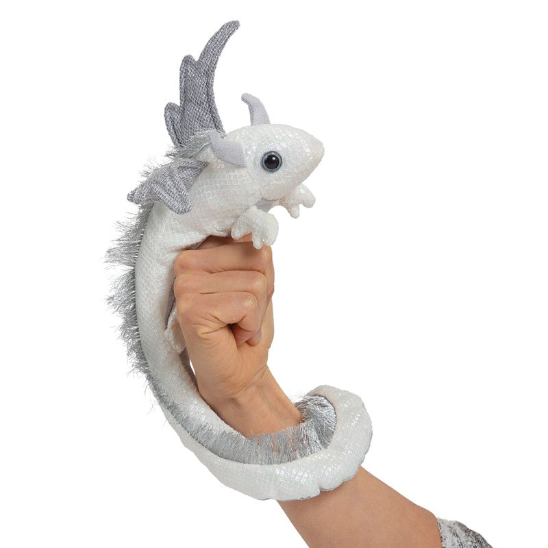 Folkmanis - Pearl Wrist Dragon Puppet