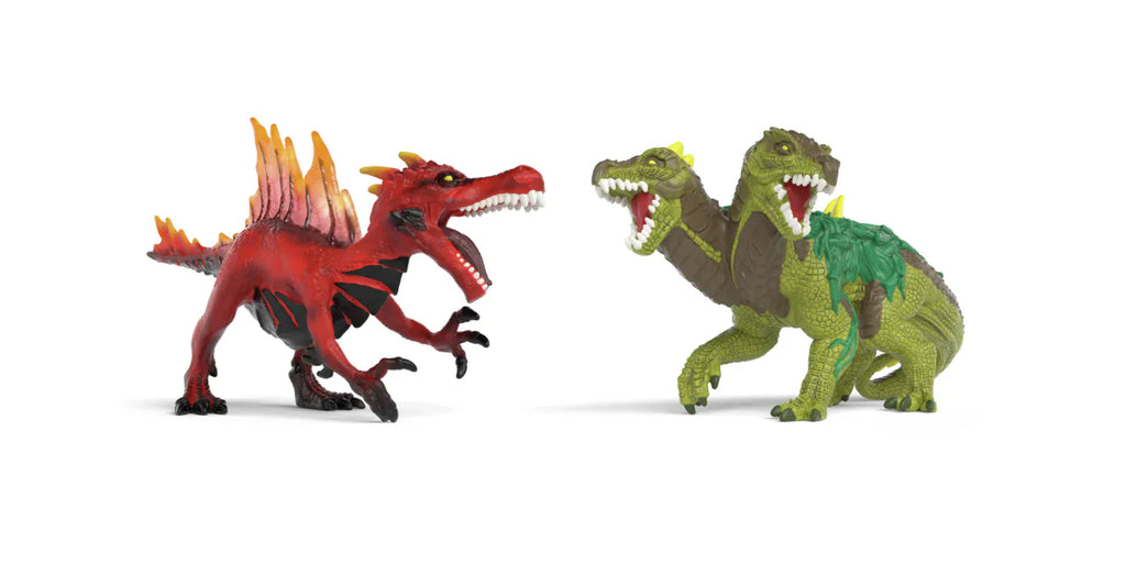Schleich - Fire saurian vs. Jungle Lizard