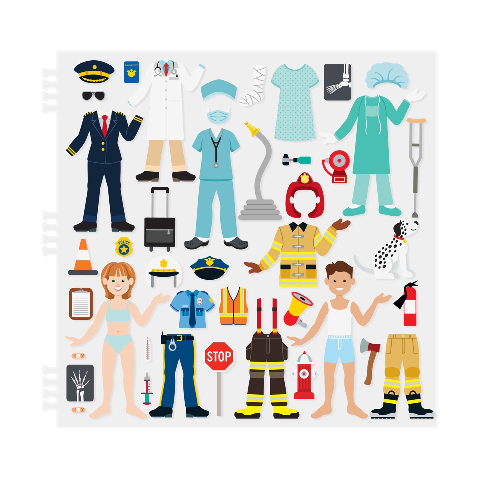 Melissa & Doug - Reusable Puffy Sticker Activity Book Cool Careers