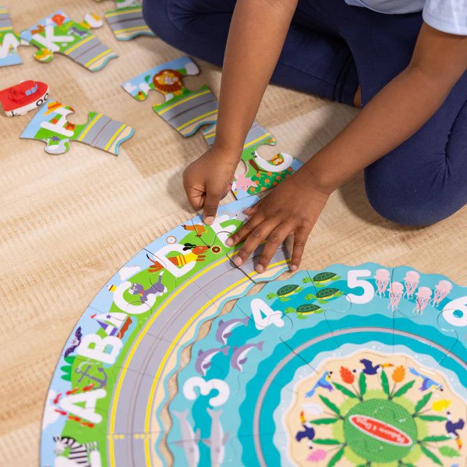 Melissa & Doug - Round the Shore Tracks Floor Puzzle