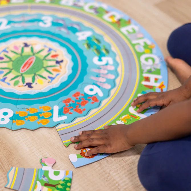 Melissa & Doug - Round the Shore Tracks Floor Puzzle