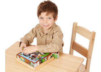 Melissa & Doug - Cube Puzzle - Farm - 16pc