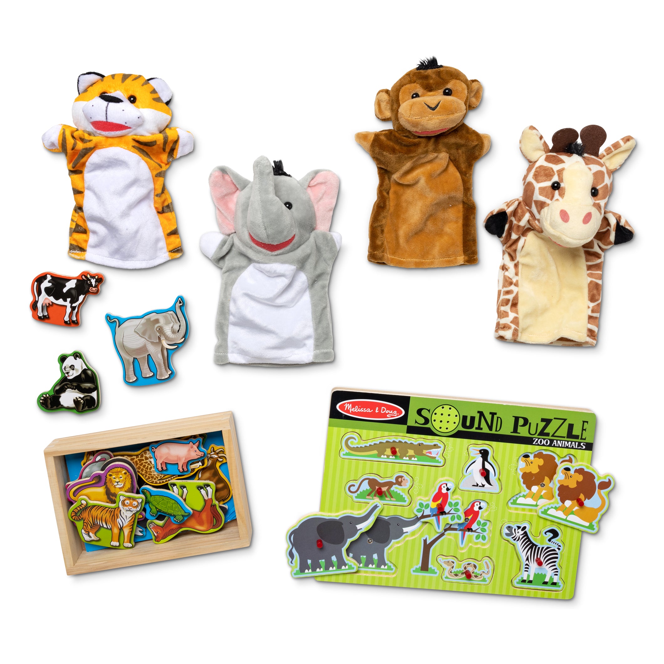 Melissa & Doug - Zoo Animals Sound Puzzle - 8pc