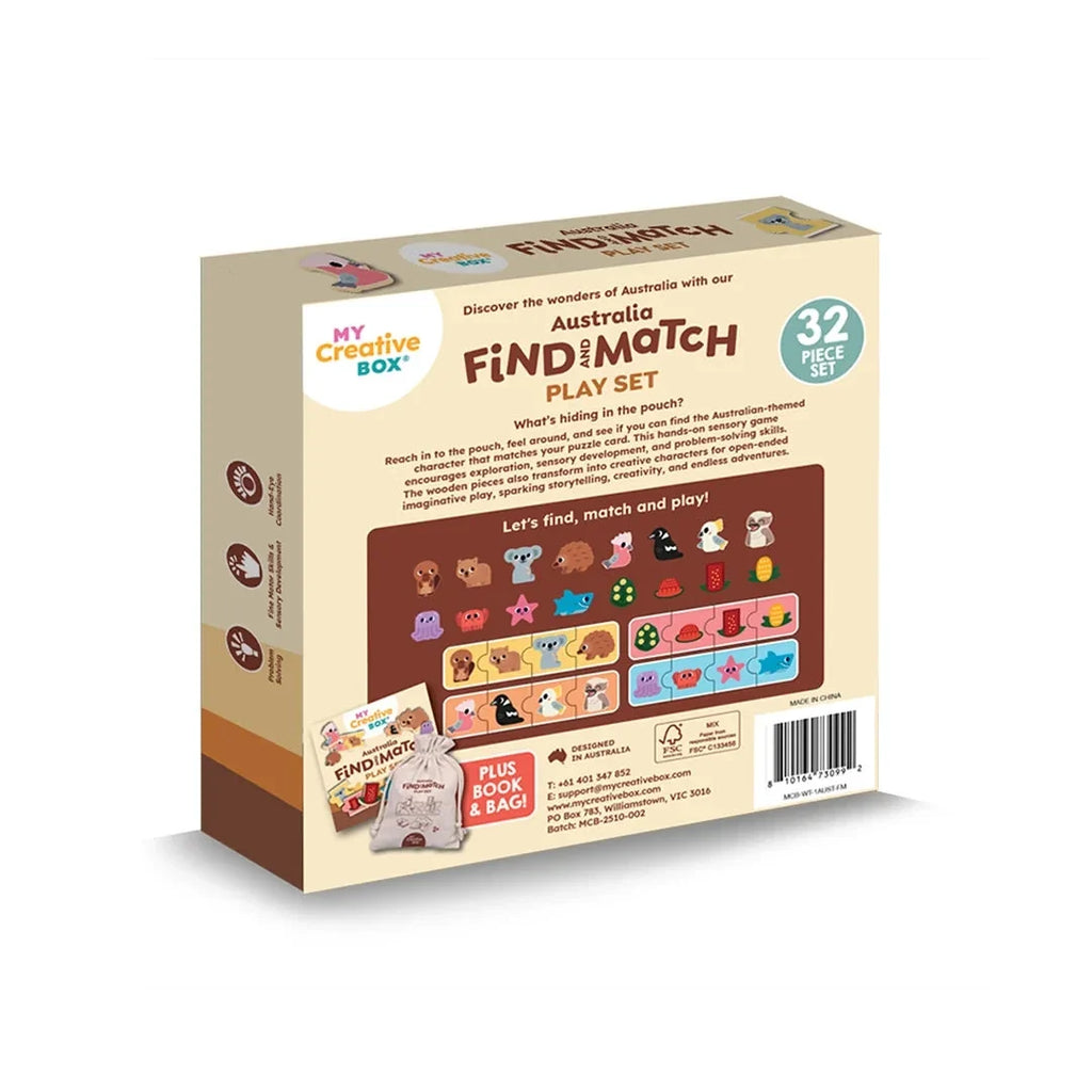 My Creative Box - Aussie Animals Find and Match Playset Puzzle