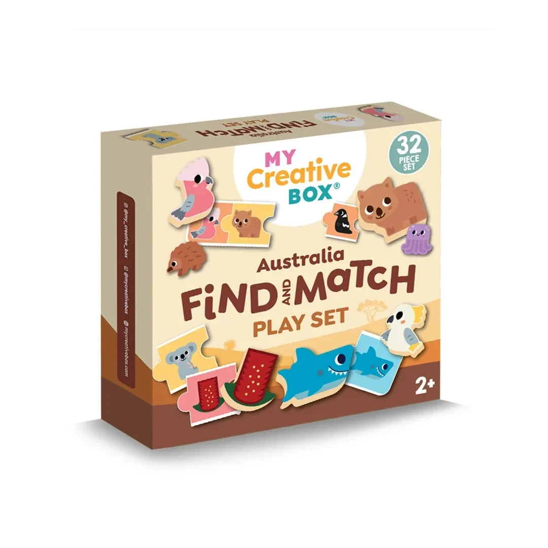 My Creative Box - Aussie Animals Find and Match Playset Puzzle