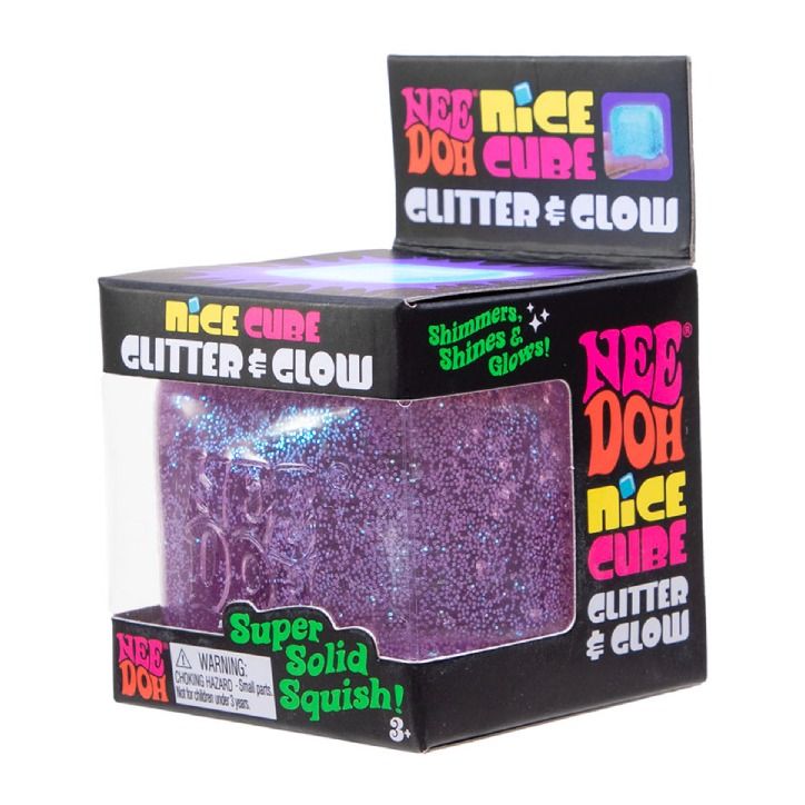 Nee Doh - Glitter & Glow Nice Cube