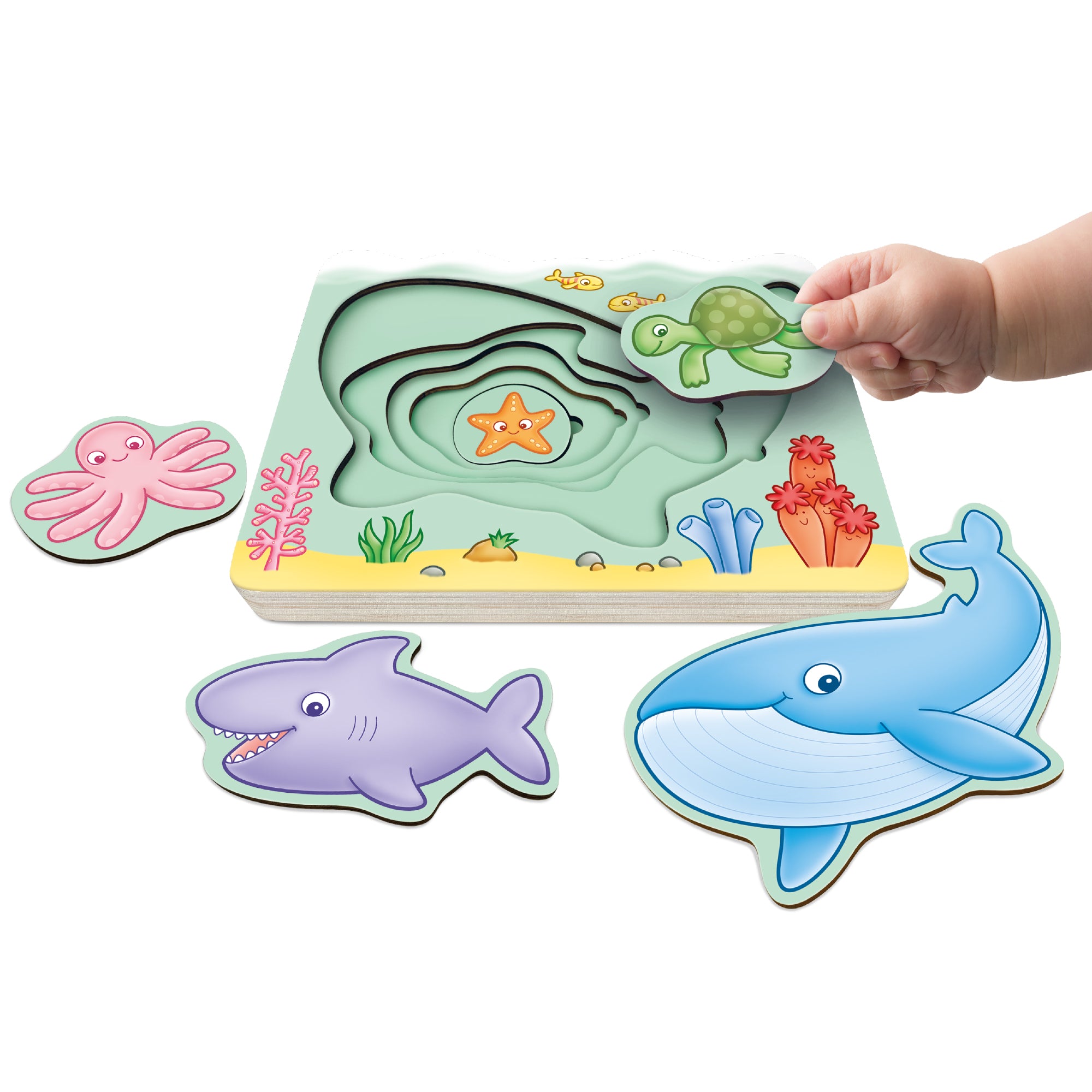 Orchard - Under the Sea Wooden Nesting Puzzle