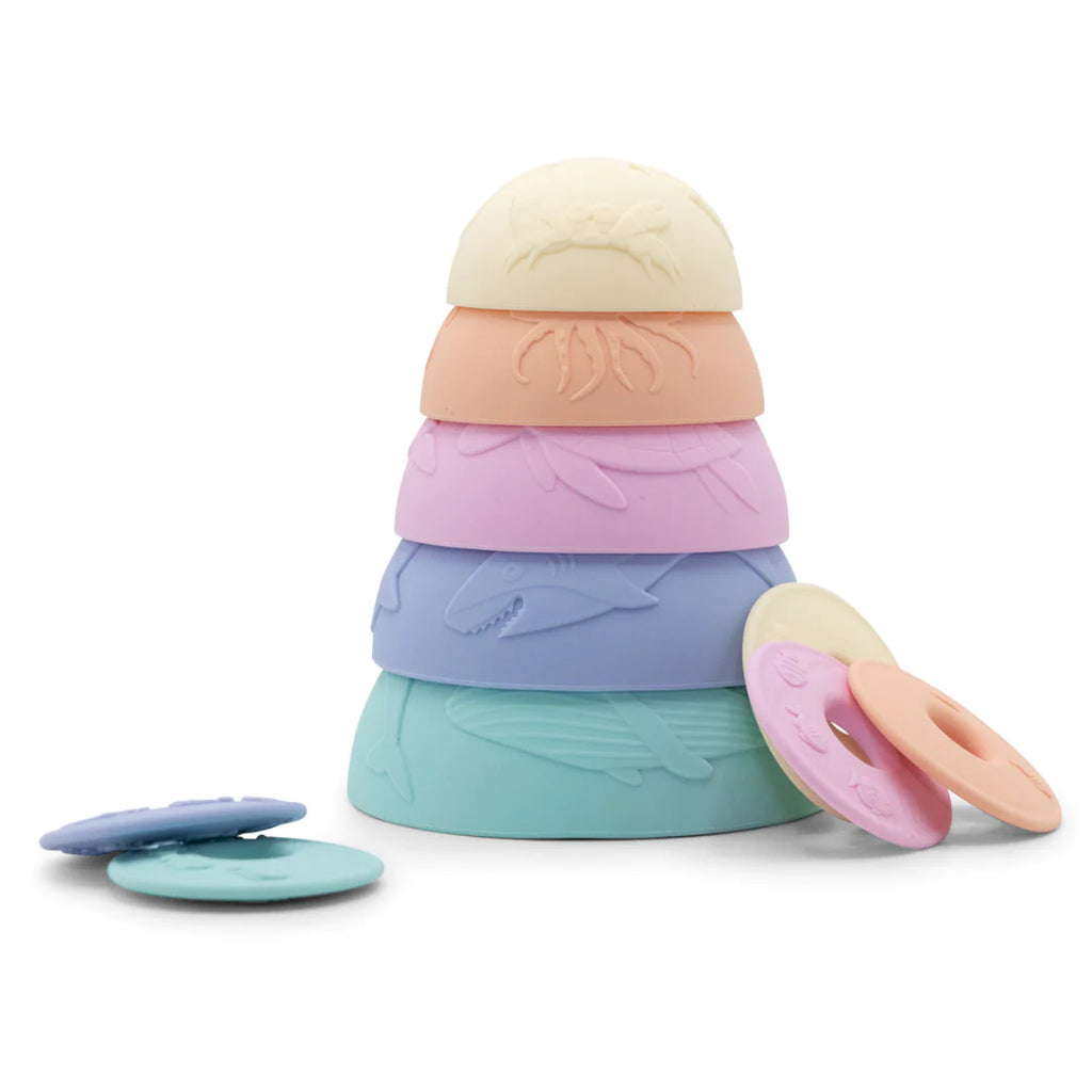 Jellystone - Ocean Stacking Cups - Pastel