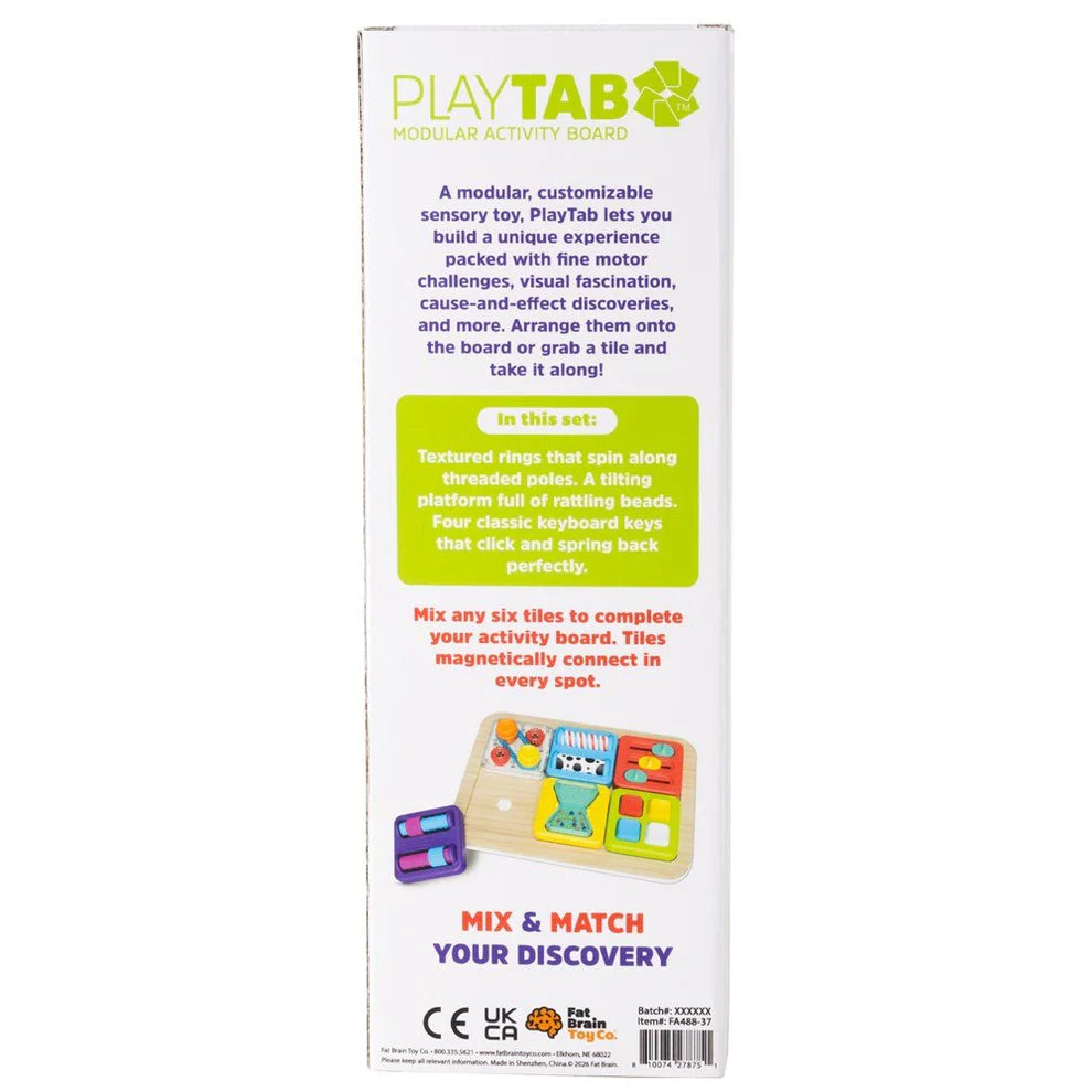 Fat Brain - PlayTab Sensory Set 5 (Threads, Teeter Totter & Keyboard)