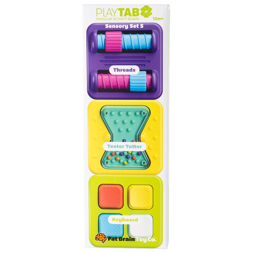 Fat Brain - PlayTab Sensory Set 5 (Threads, Teeter Totter & Keyboard)