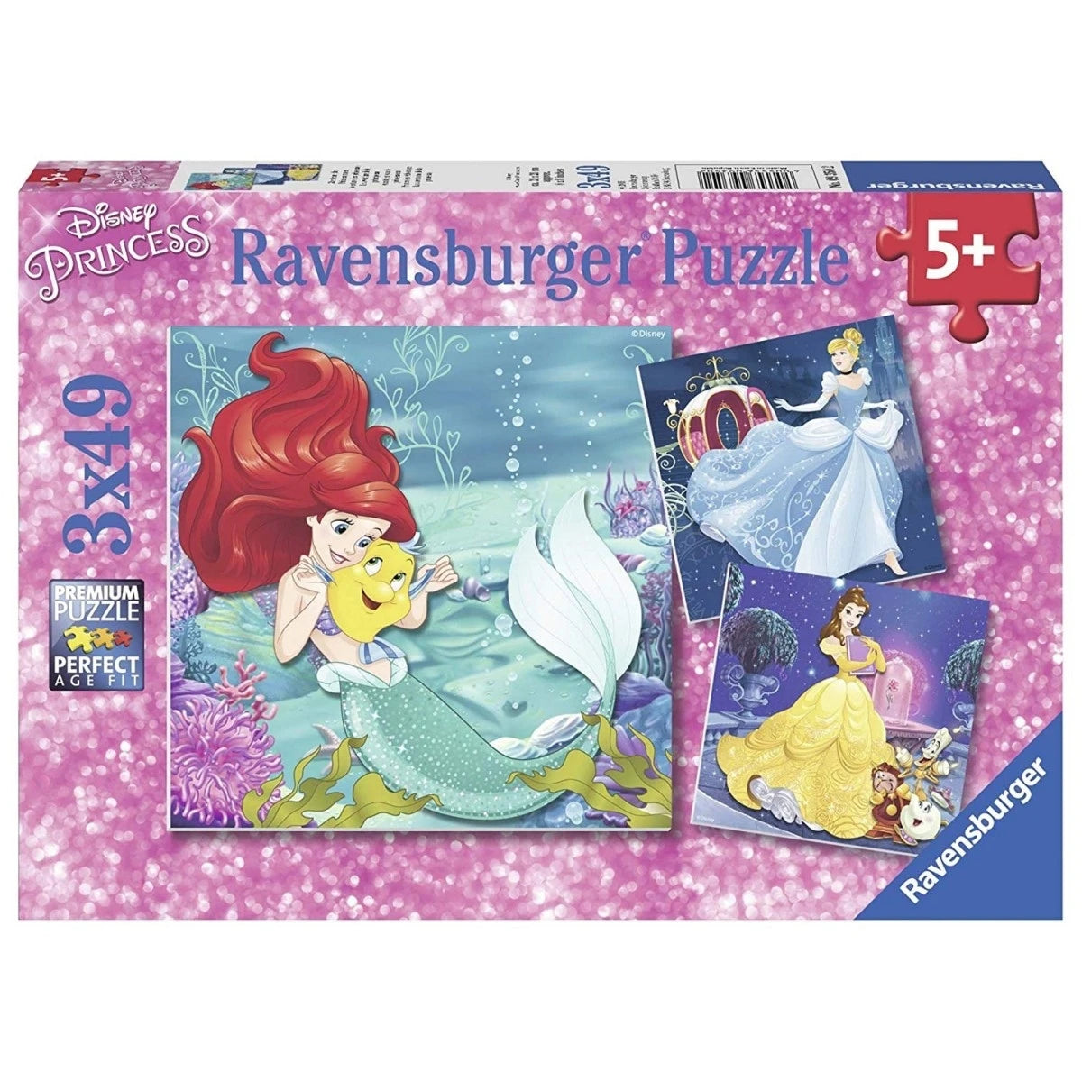 Ravensburger - Disney Princesses Adventure 3x49p
