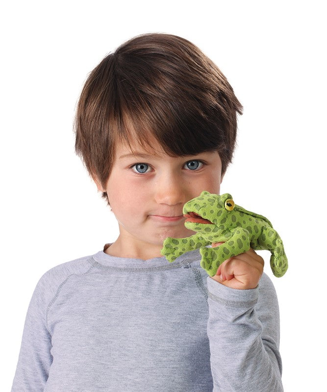 Folkmanis - Mini Frog Pack Finger Puppet