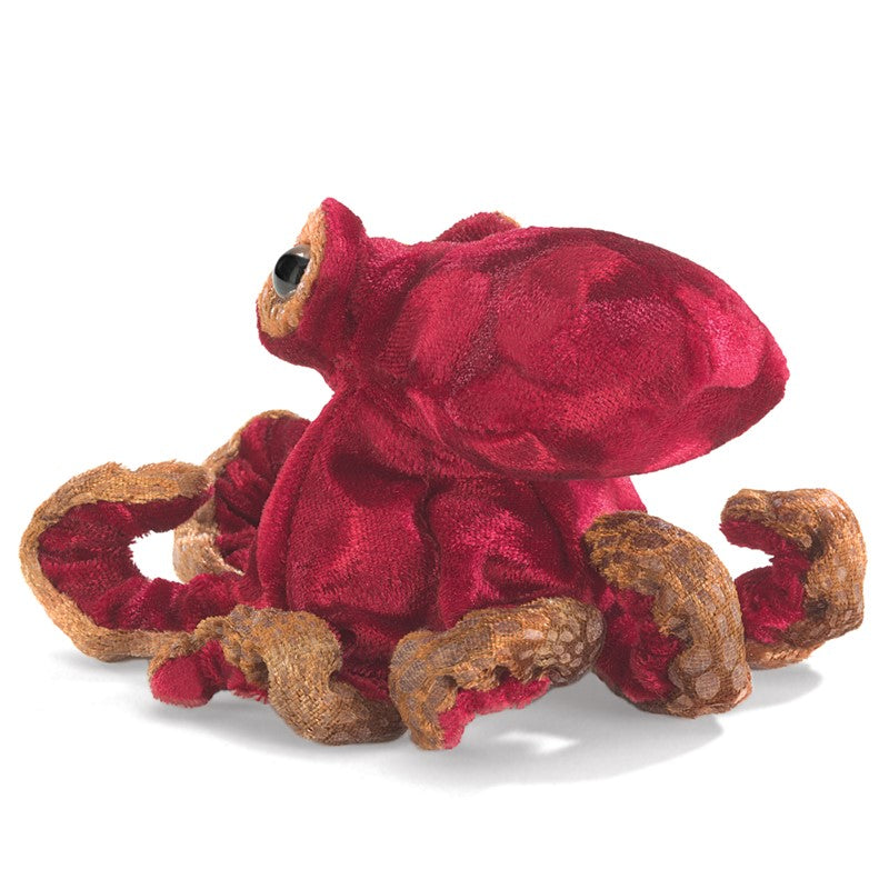 Folkmanis - Mini Red Octopus Finger Puppet
