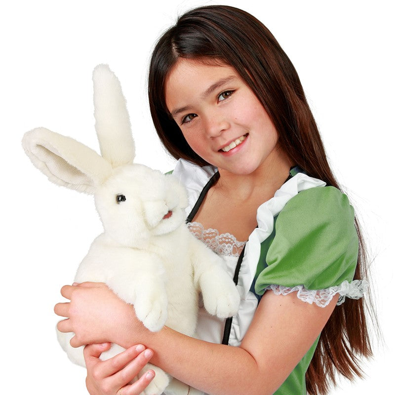 Folkmanis - Standing White Rabbit Puppet