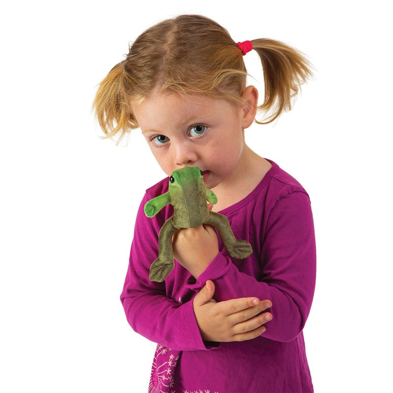 Folkmanis - Mini Sitting Frogs Finger Puppet
