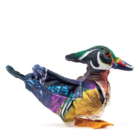 Folkmanis - Mini Wood Duck Finger Puppet