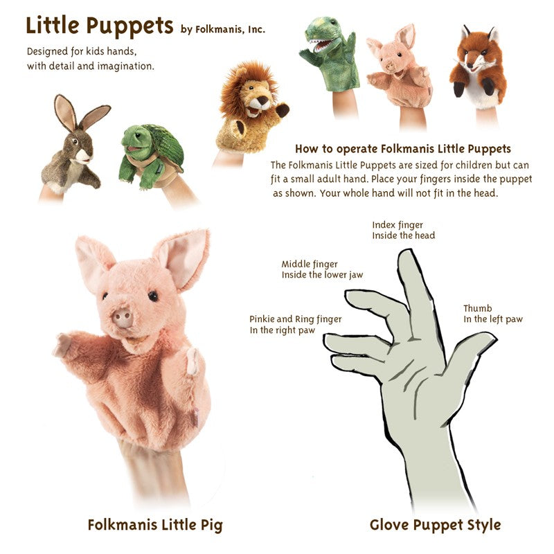 Folkmanis - Little Pig Puppet