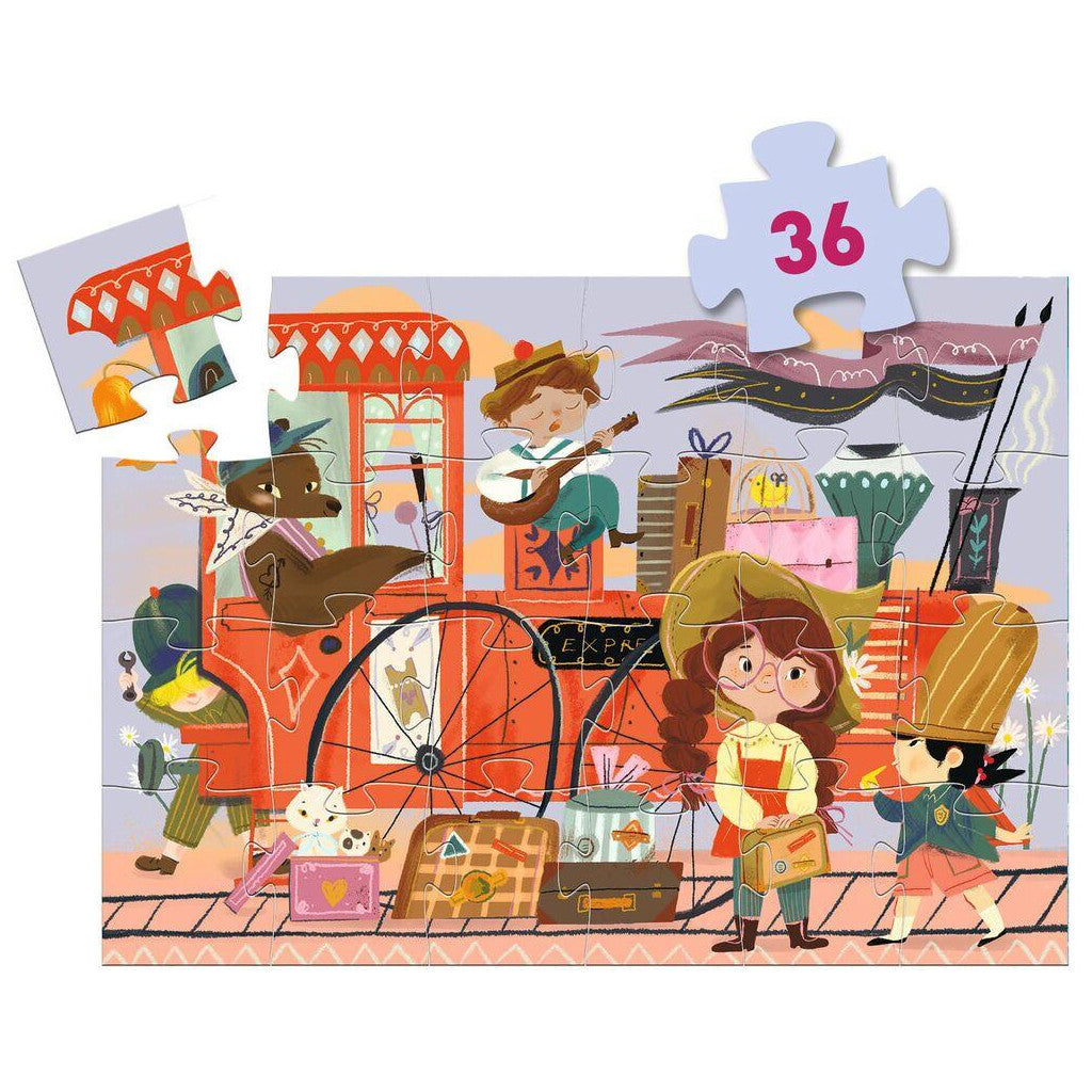 Djeco - Mia's Journey Silhouette 36pc Puzzle