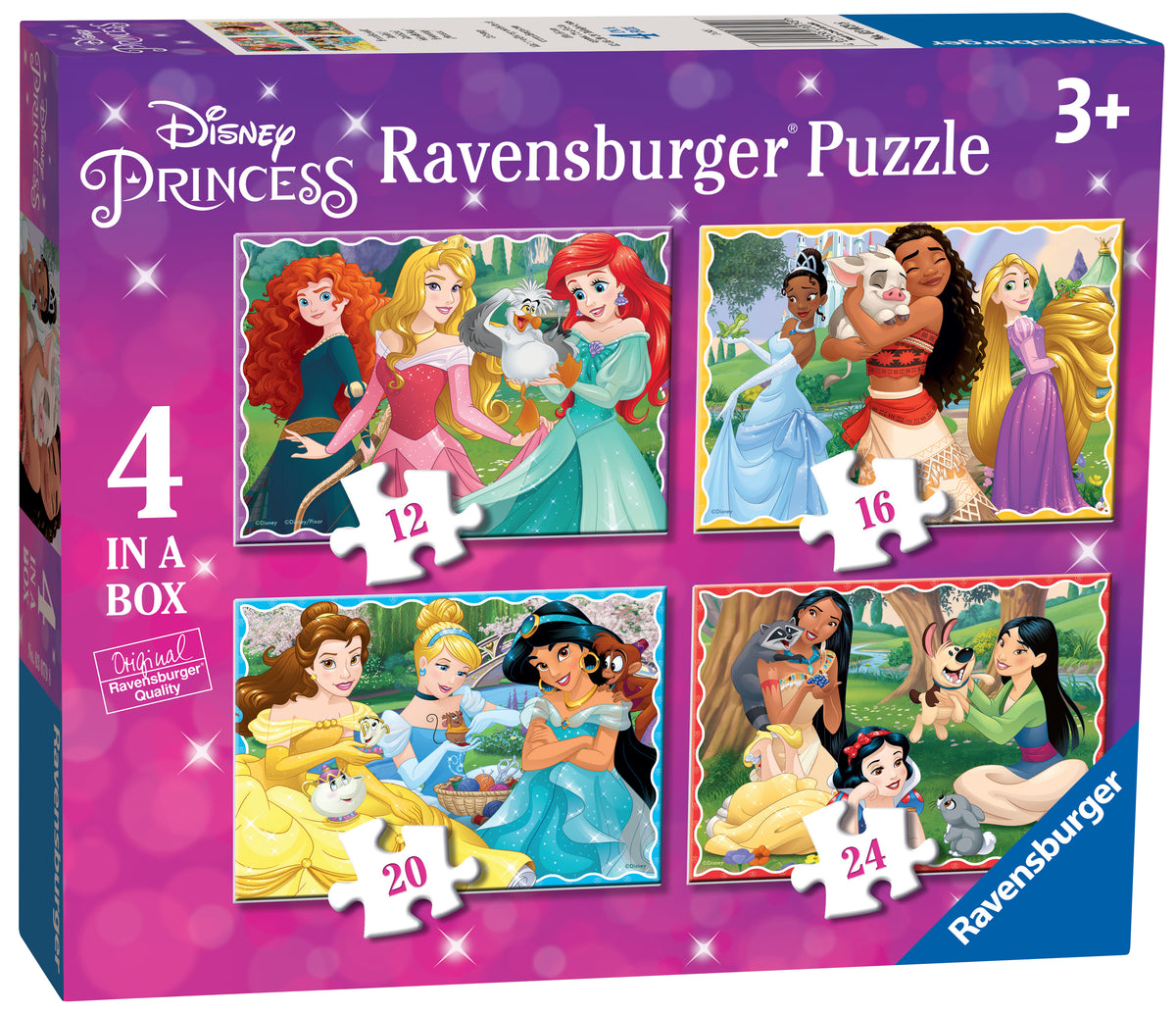 Ravensburger - Disney Friendship Princess 12,16, 20 and 24pc Puzzle