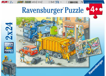 Ravensburger - 2x24pc Working Trucks Puzzle