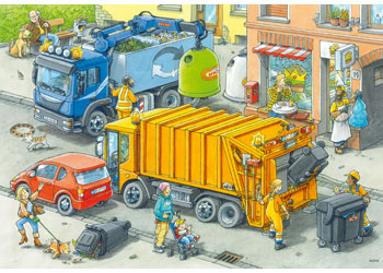 Ravensburger - 2x24pc Working Trucks Puzzle
