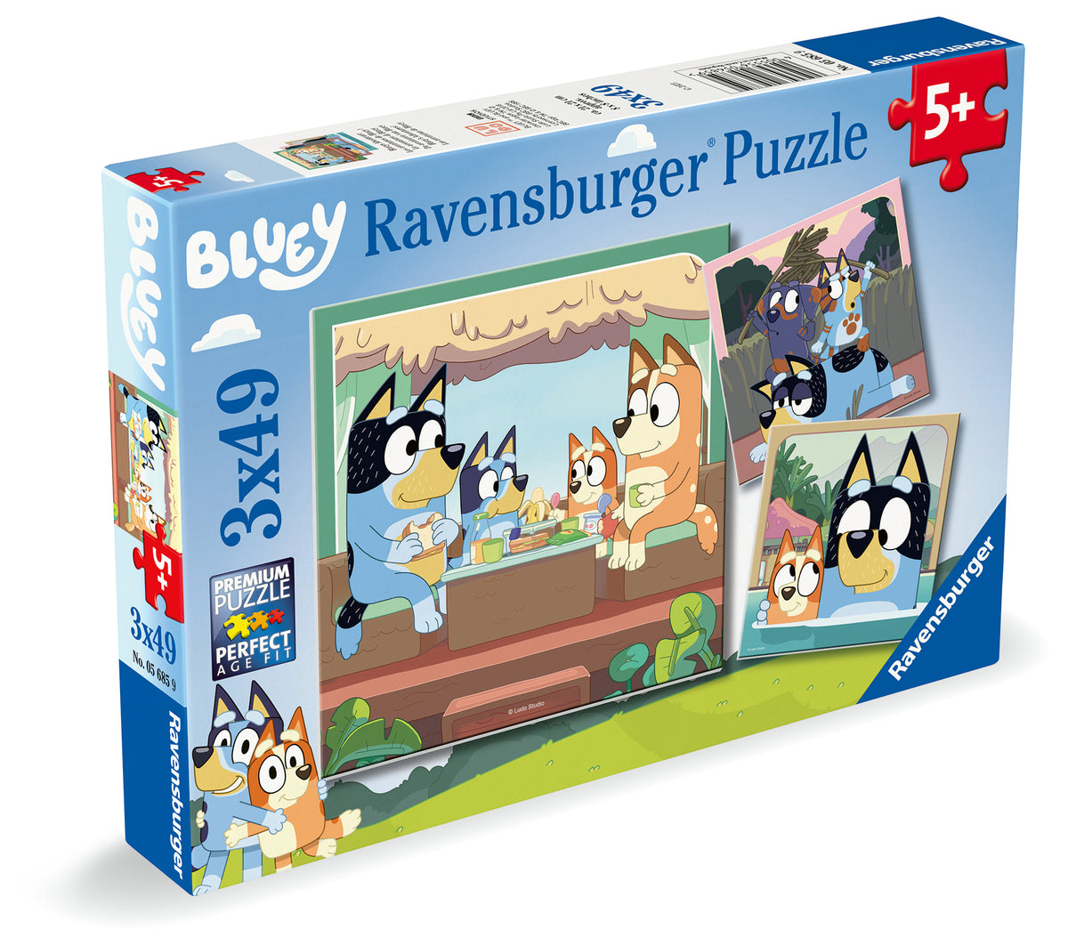 Ravensburger - Bluey's Adventures 3 x 49p