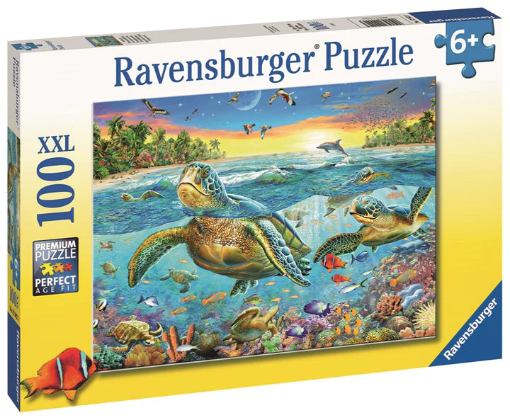 Ravensburger - 100Pc Swim with Sea Turtles Puzzle